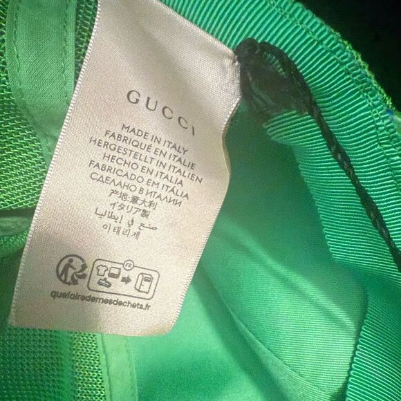 Brand new with box Gucci - GG Embossed Baseball Cap in Green size xl  60 cm main image 6